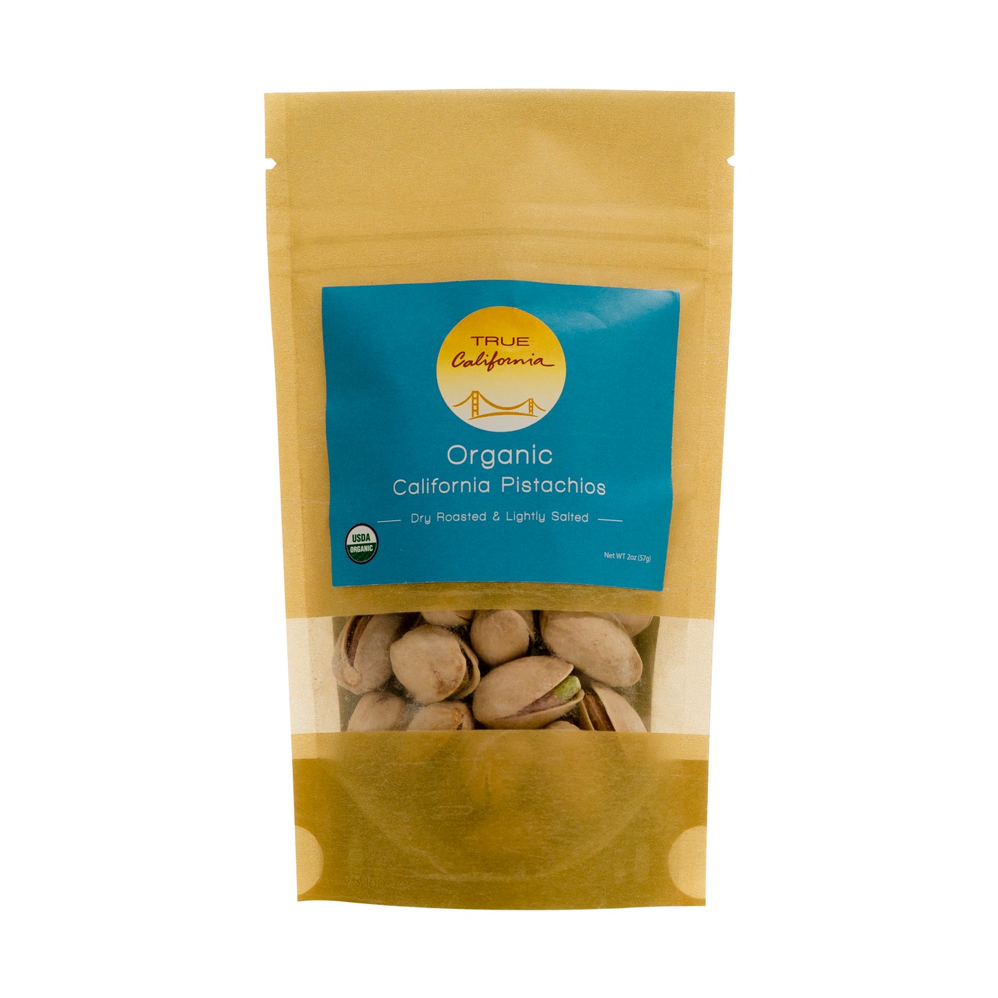 Organic Pistachios, Dry Roasted & Lightly Sea Salted