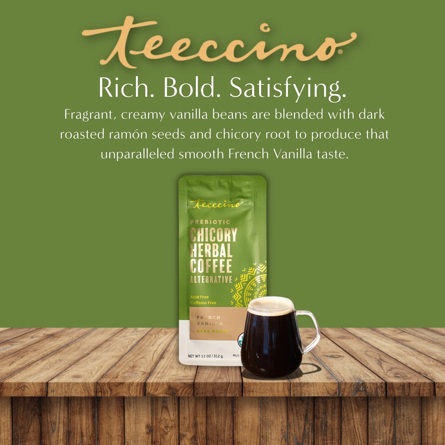 French Vanilla Chicory Herbal Coffee