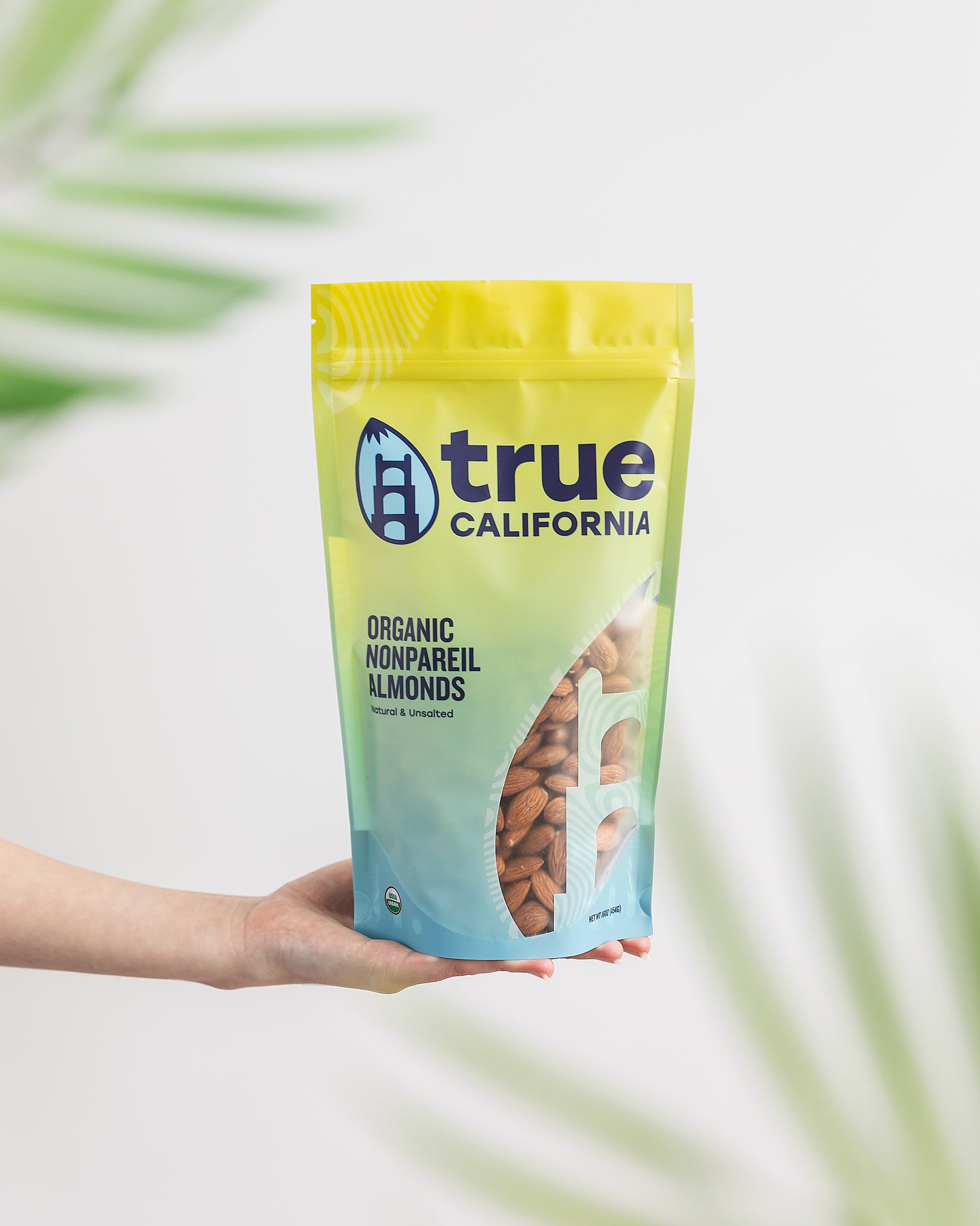 True California Organic Nonpareil Almonds Shelled Raw Natural and Unsalted