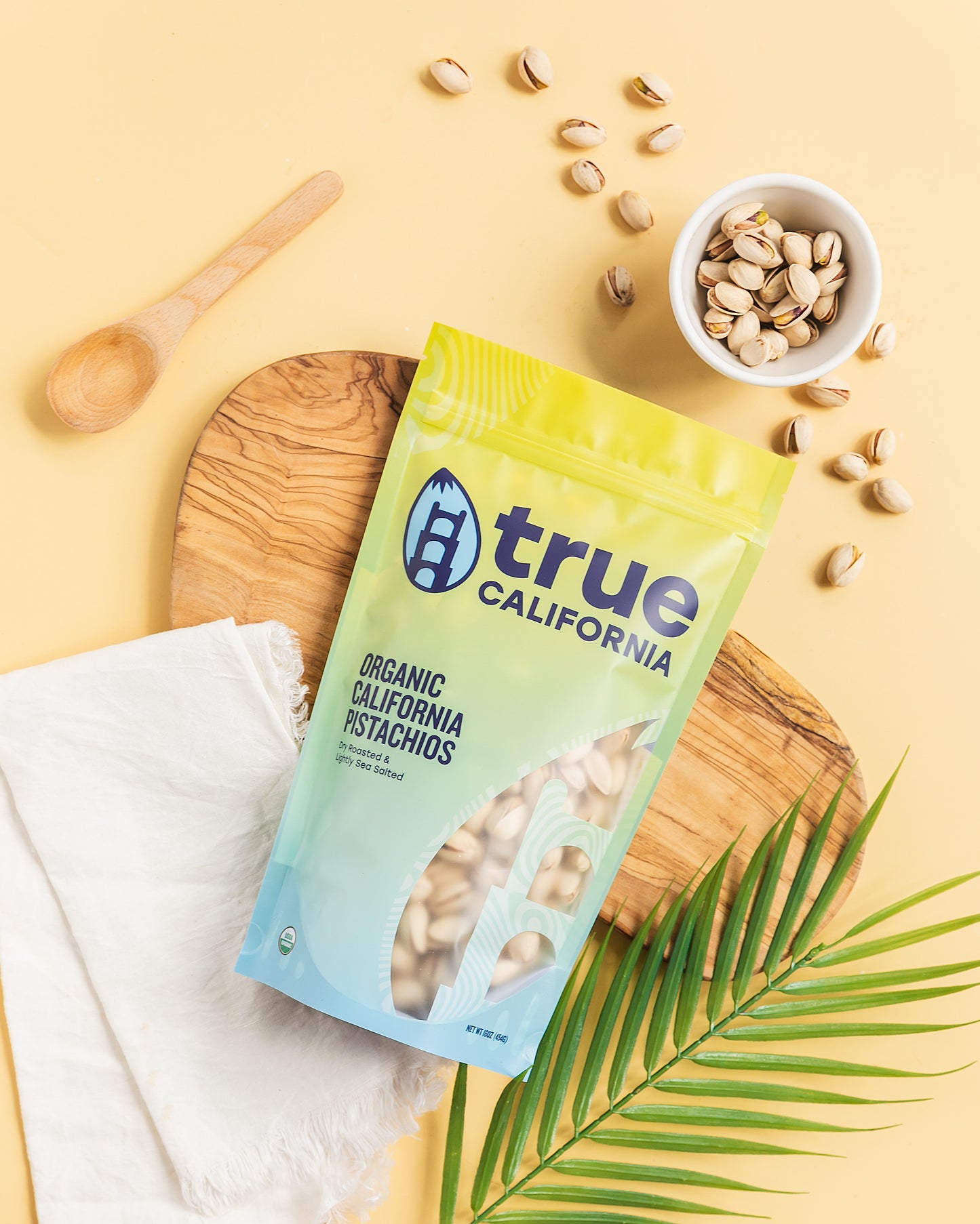 True California Organic Pistachios Dry Roasted and Lightly Sea Salted
