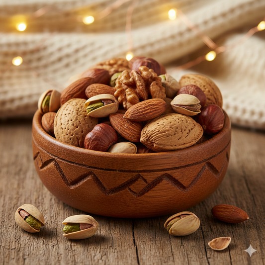 Almonds, Walnuts, & Pistachios - Great for the Holiday Gut