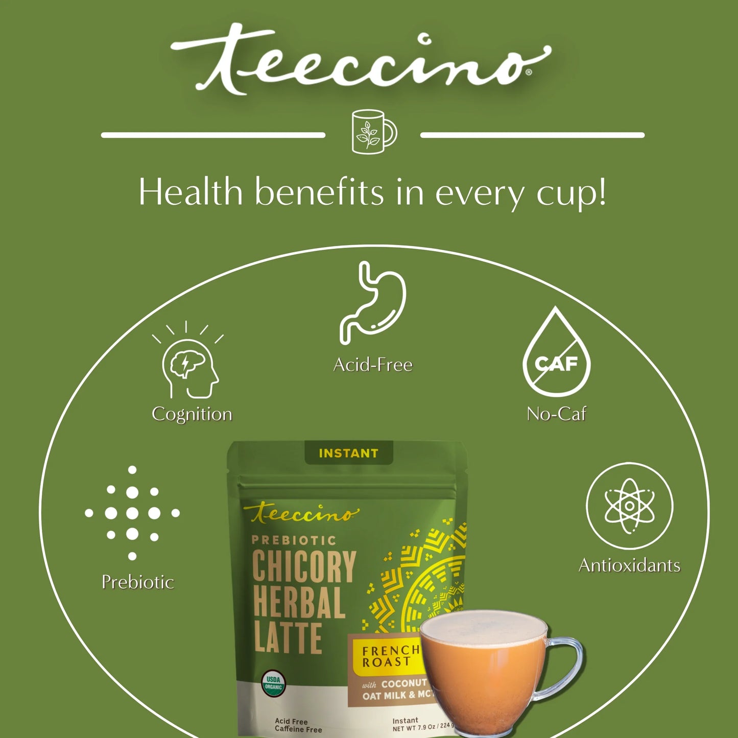 Instant French Roast Herbal Latte