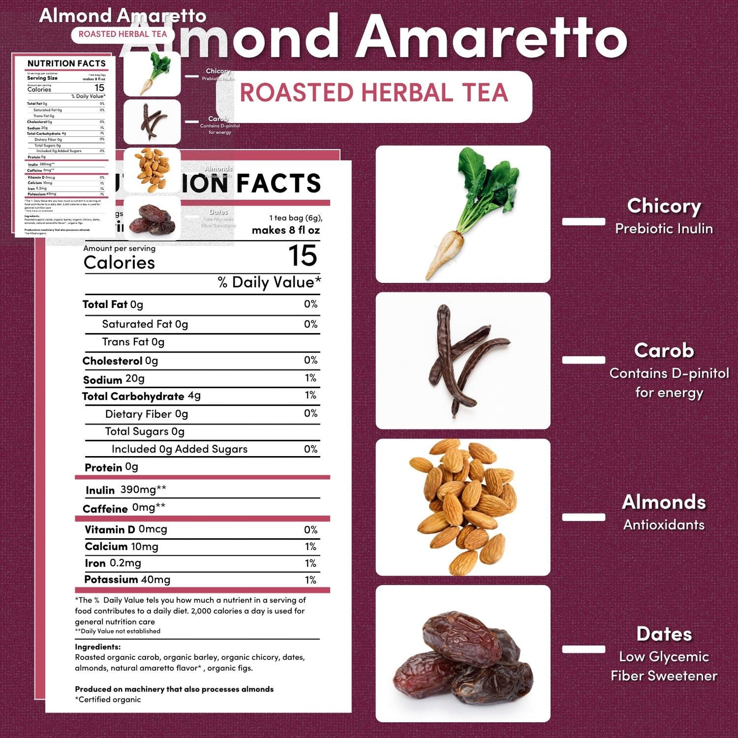 Almond Amaretto Roasted Herbal Tea