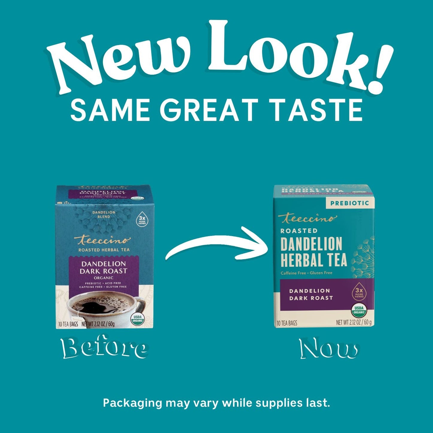 Dandelion Dark Roast Roasted Herbal Tea