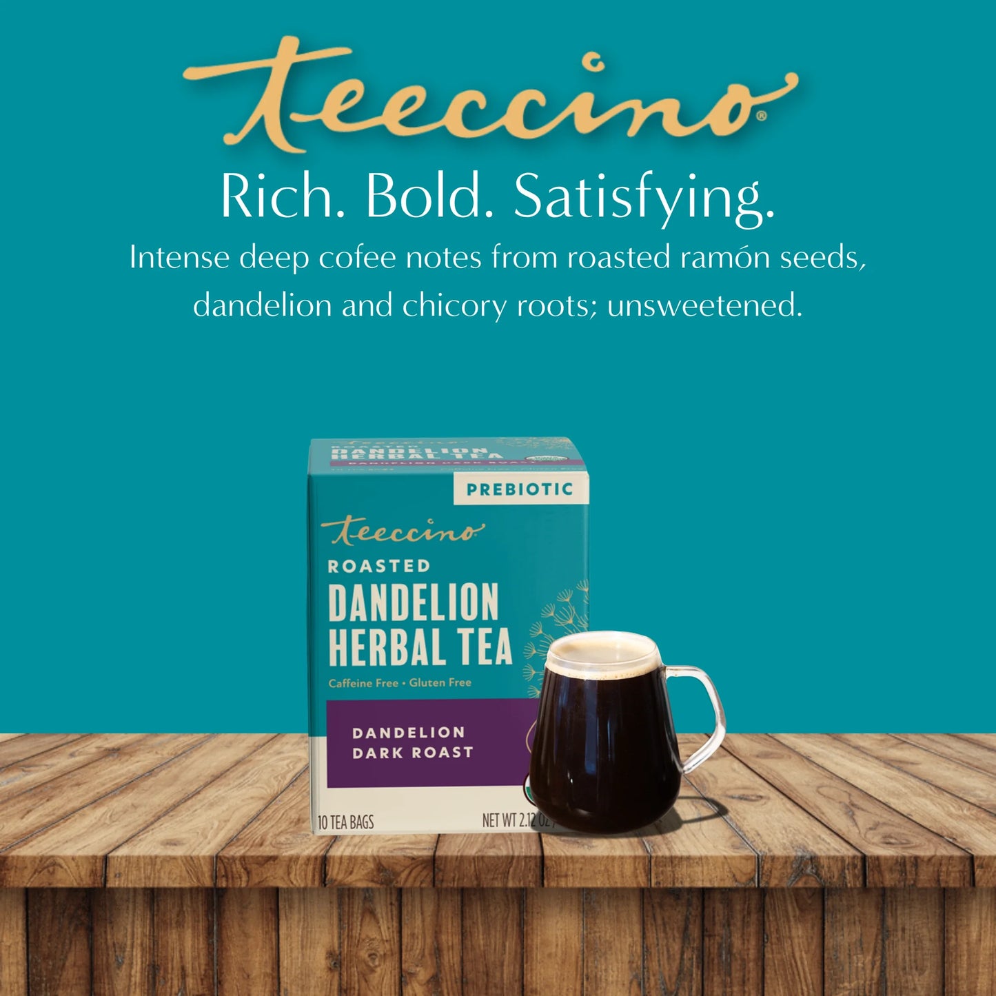 Dandelion Dark Roast Roasted Herbal Tea