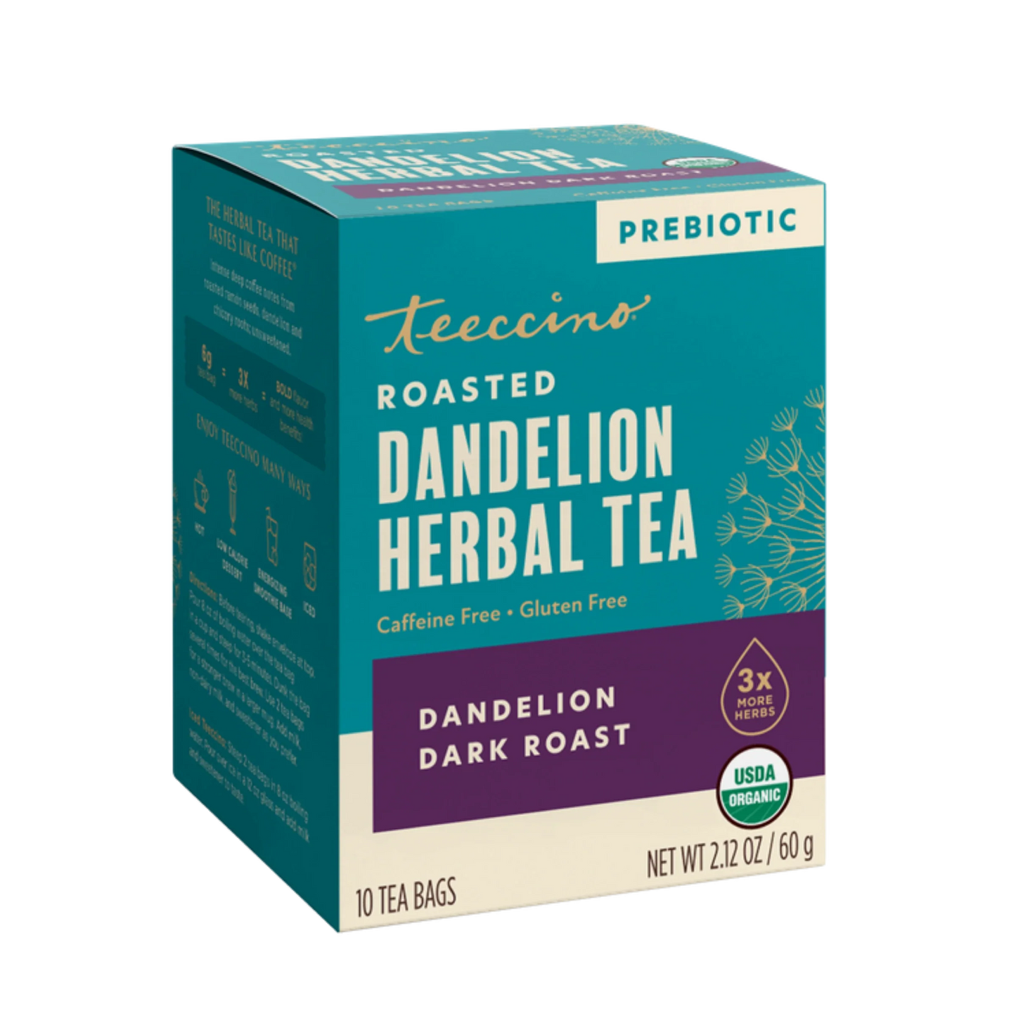 Dandelion Dark Roast Roasted Herbal Tea