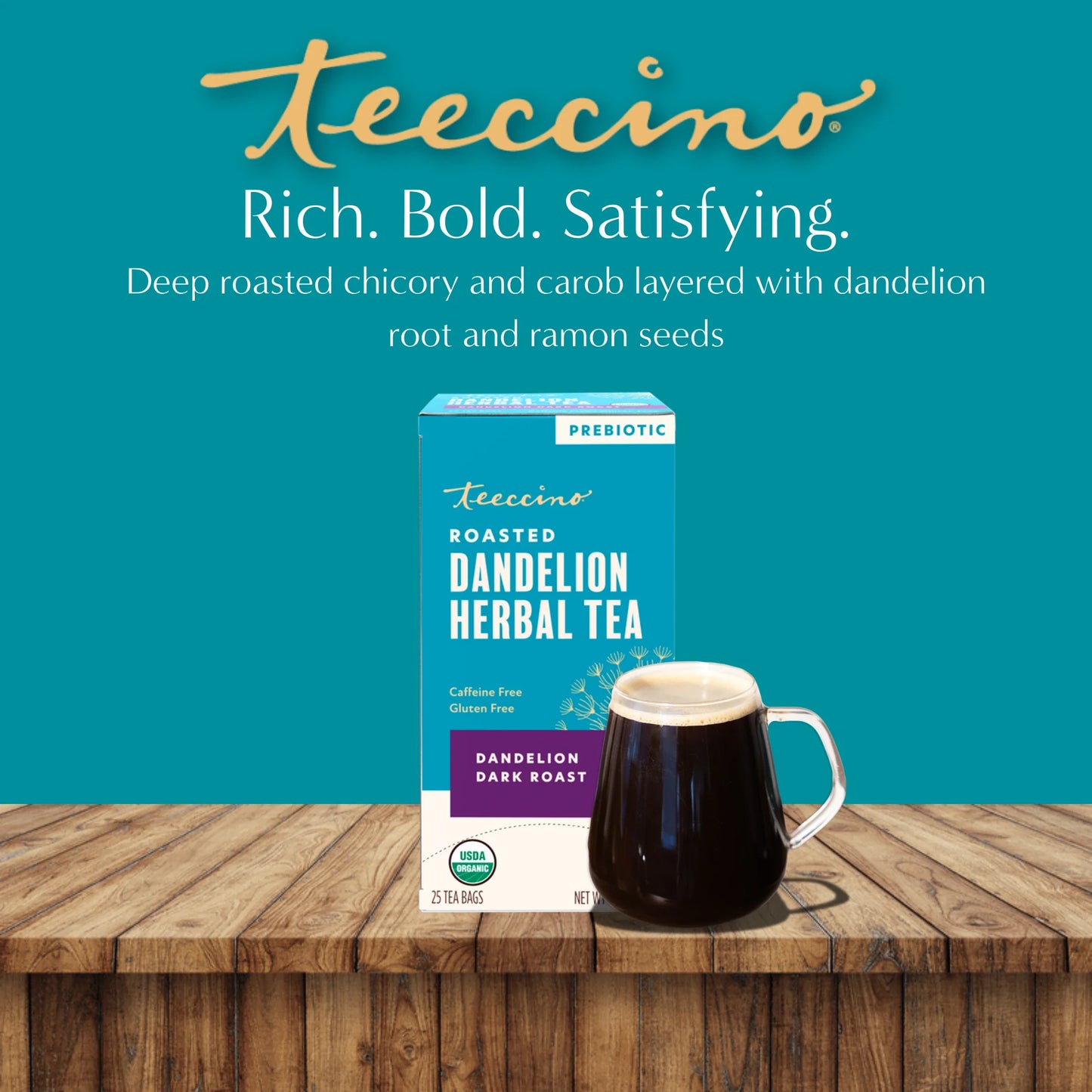 Dandelion Dark Roast Roasted Herbal Tea