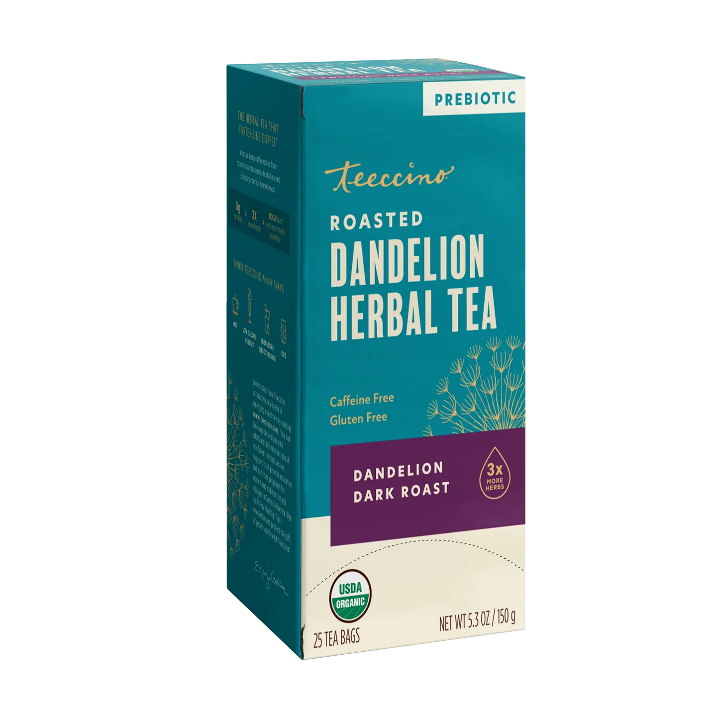 Dandelion Dark Roast Roasted Herbal Tea