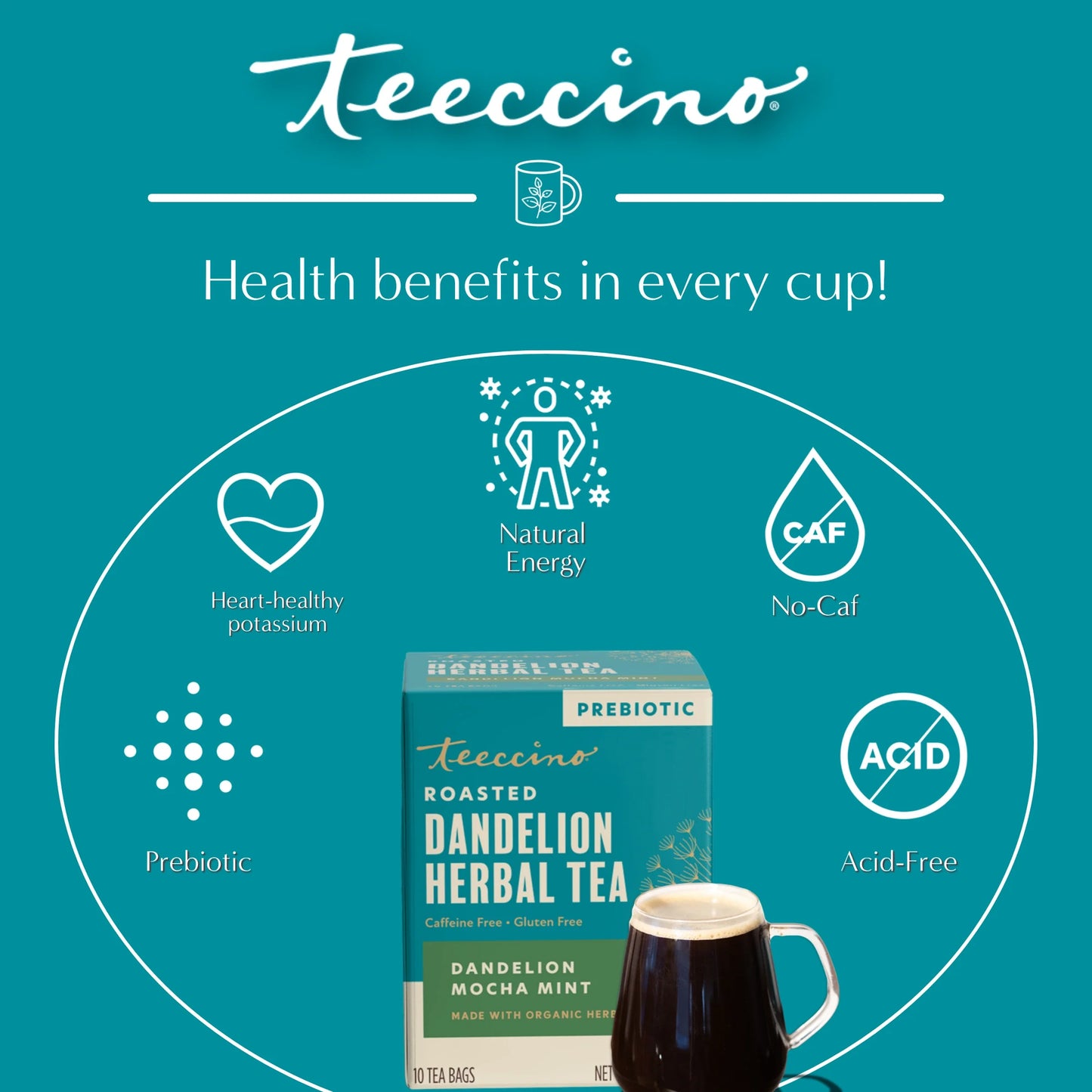 Dandelion Mocha Mint Roasted Herbal Tea
