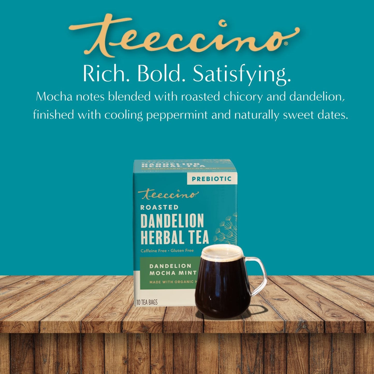 Dandelion Mocha Mint Roasted Herbal Tea