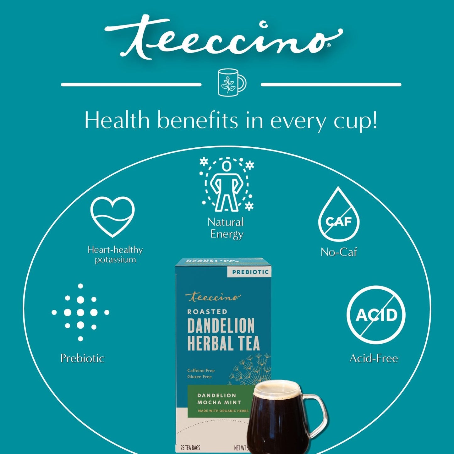 Dandelion Mocha Mint Roasted Herbal Tea