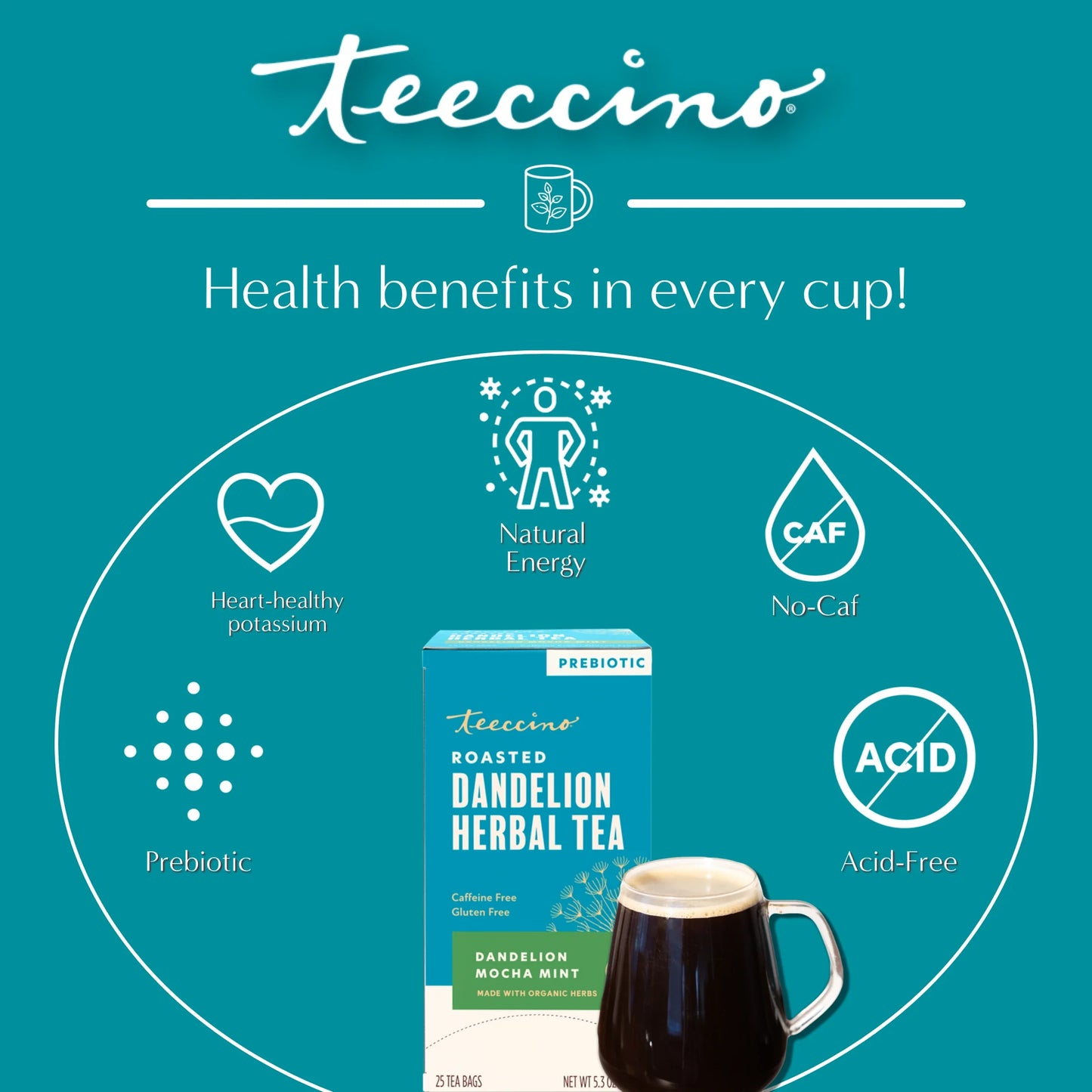 Dandelion Mocha Mint Roasted Herbal Tea