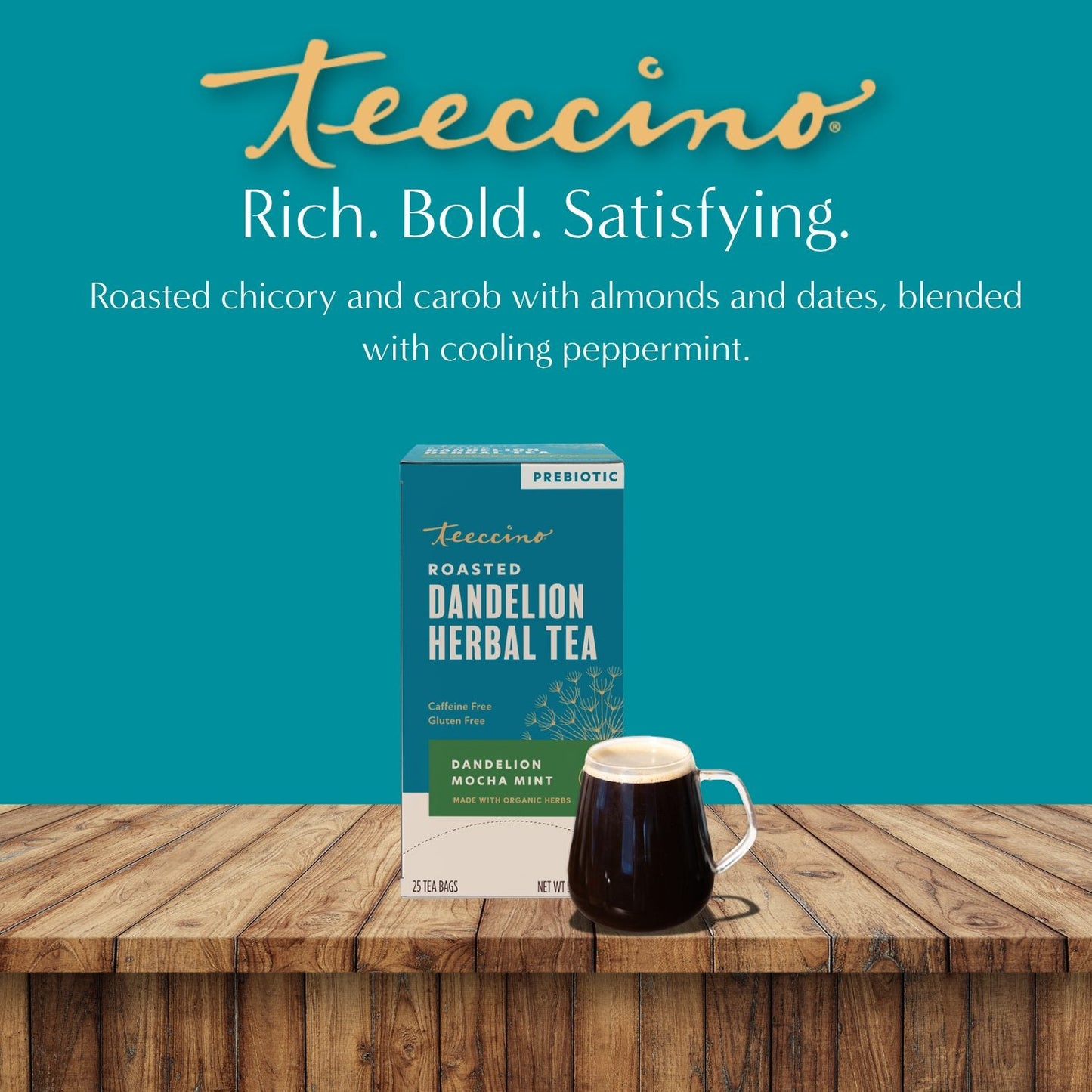 Dandelion Mocha Mint Roasted Herbal Tea