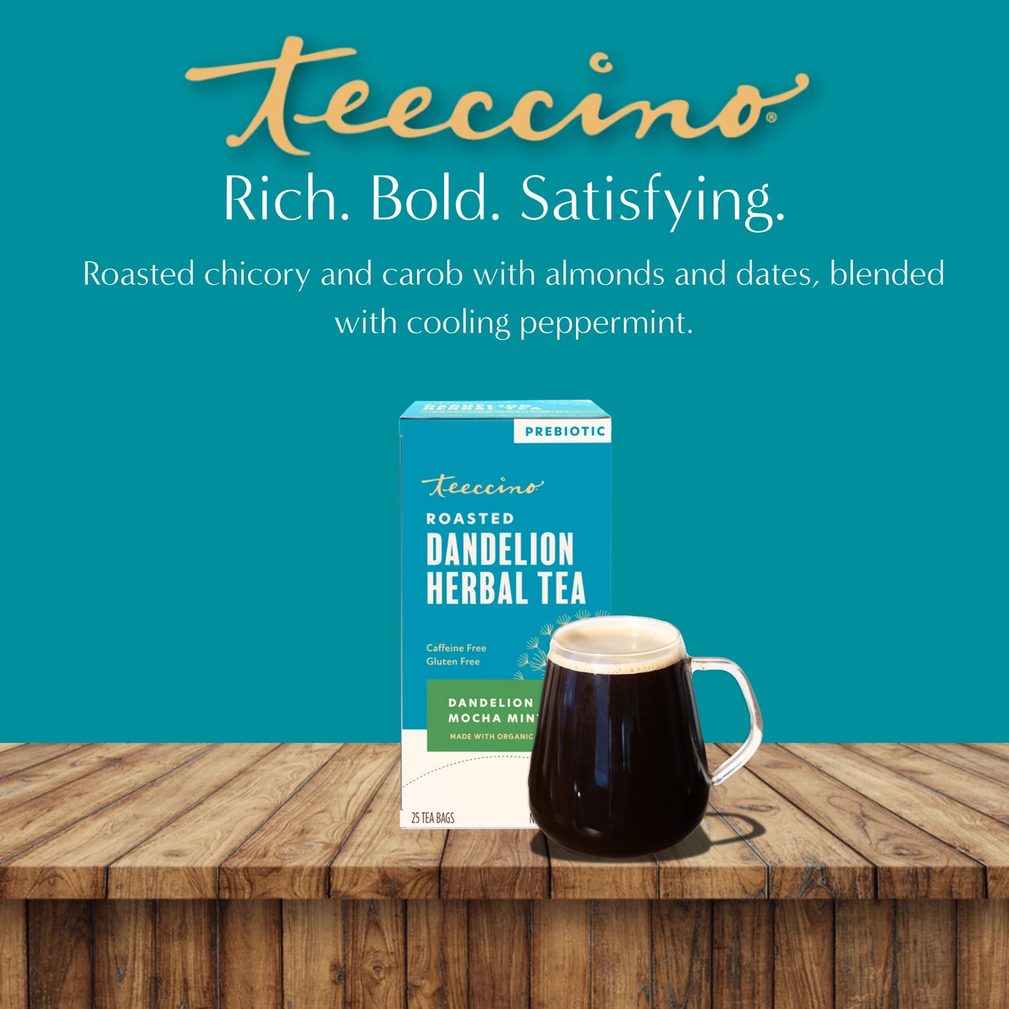 Dandelion Mocha Mint Roasted Herbal Tea