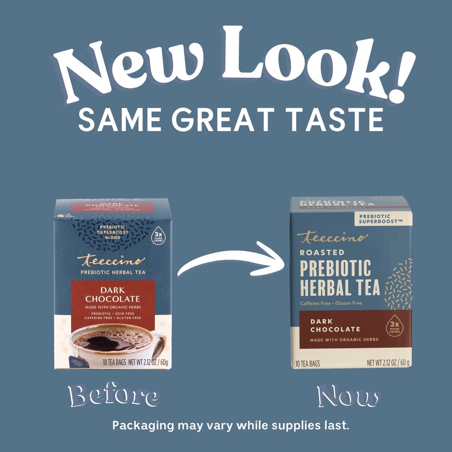 Dark Chocolate Prebiotic SuperBoost Herbal Tea