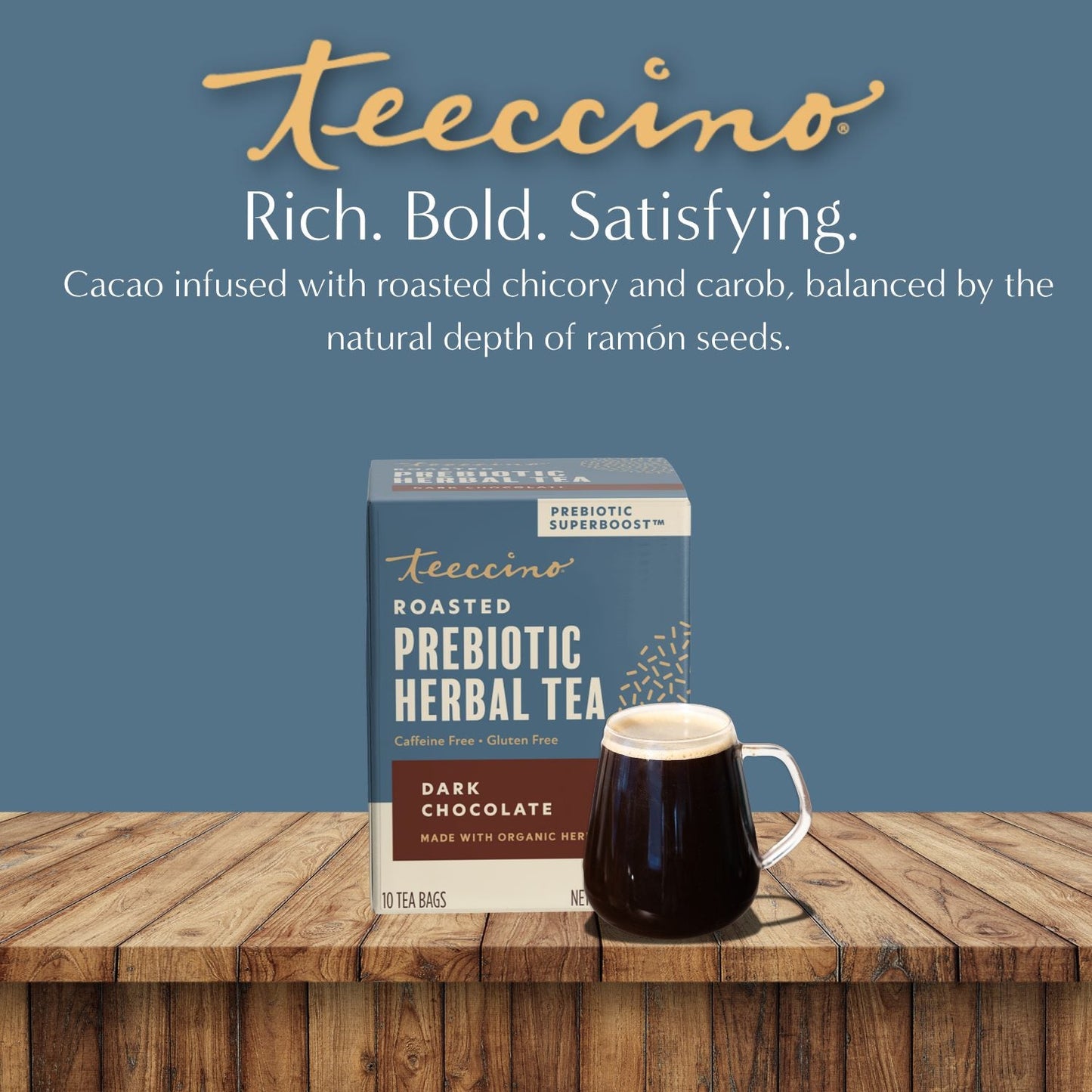 Dark Chocolate Prebiotic SuperBoost Herbal Tea