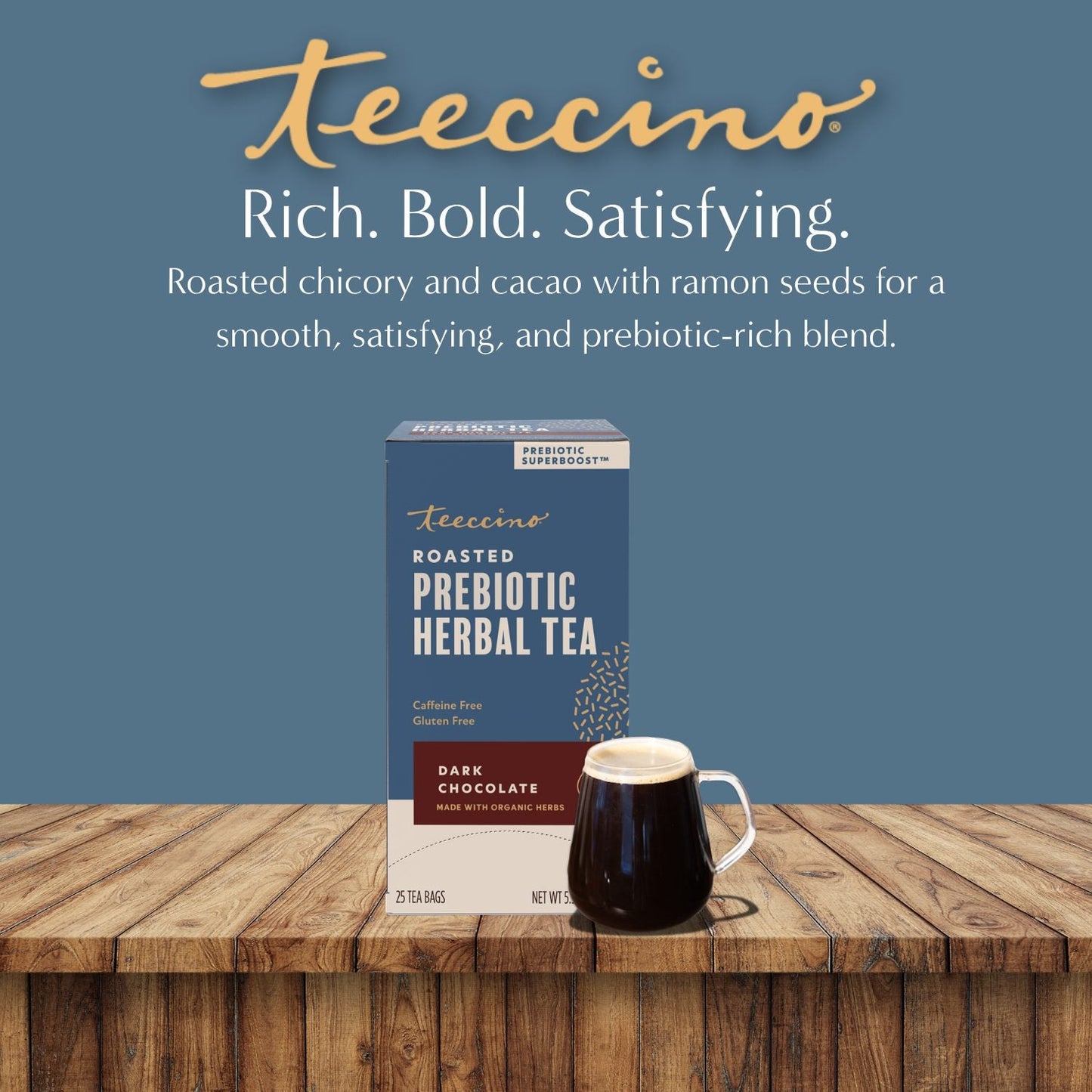 Dark Chocolate Prebiotic SuperBoost Herbal Tea
