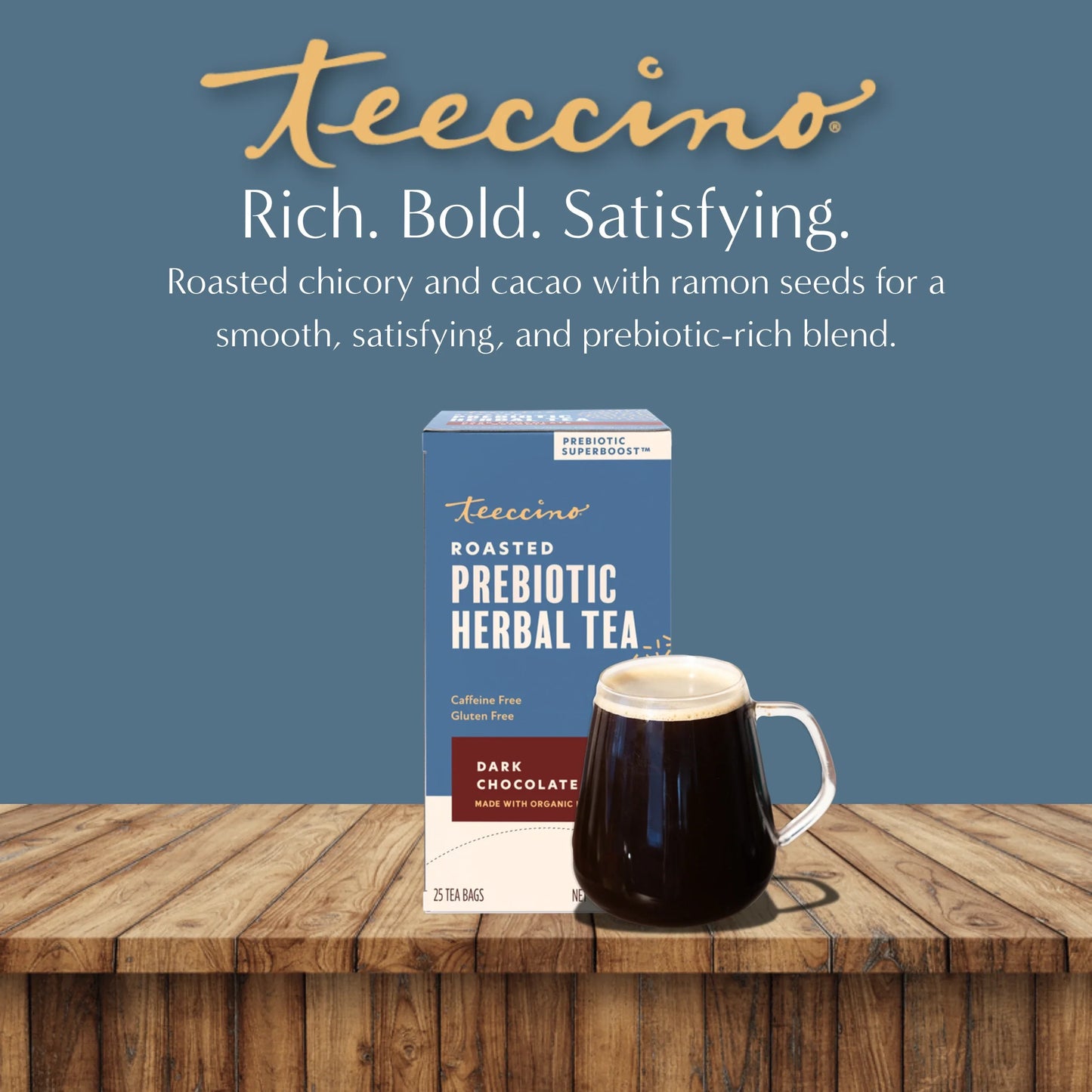 Dark Chocolate Prebiotic SuperBoost Herbal Tea