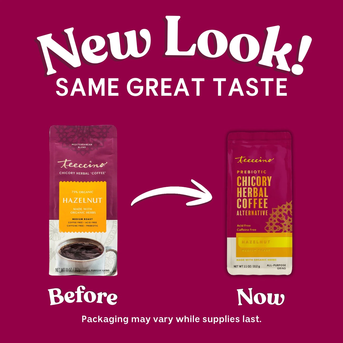 Hazelnut Chicory Herbal Coffee