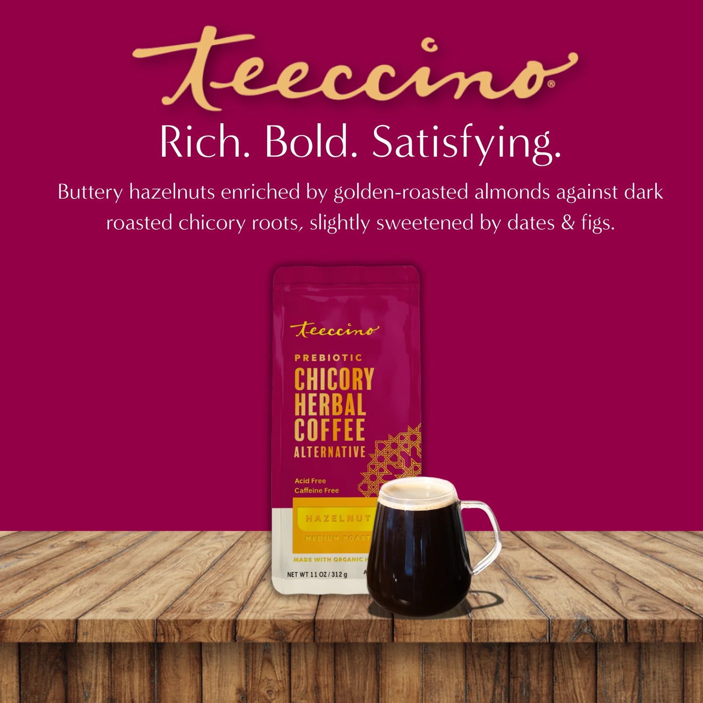 Hazelnut Chicory Herbal Coffee