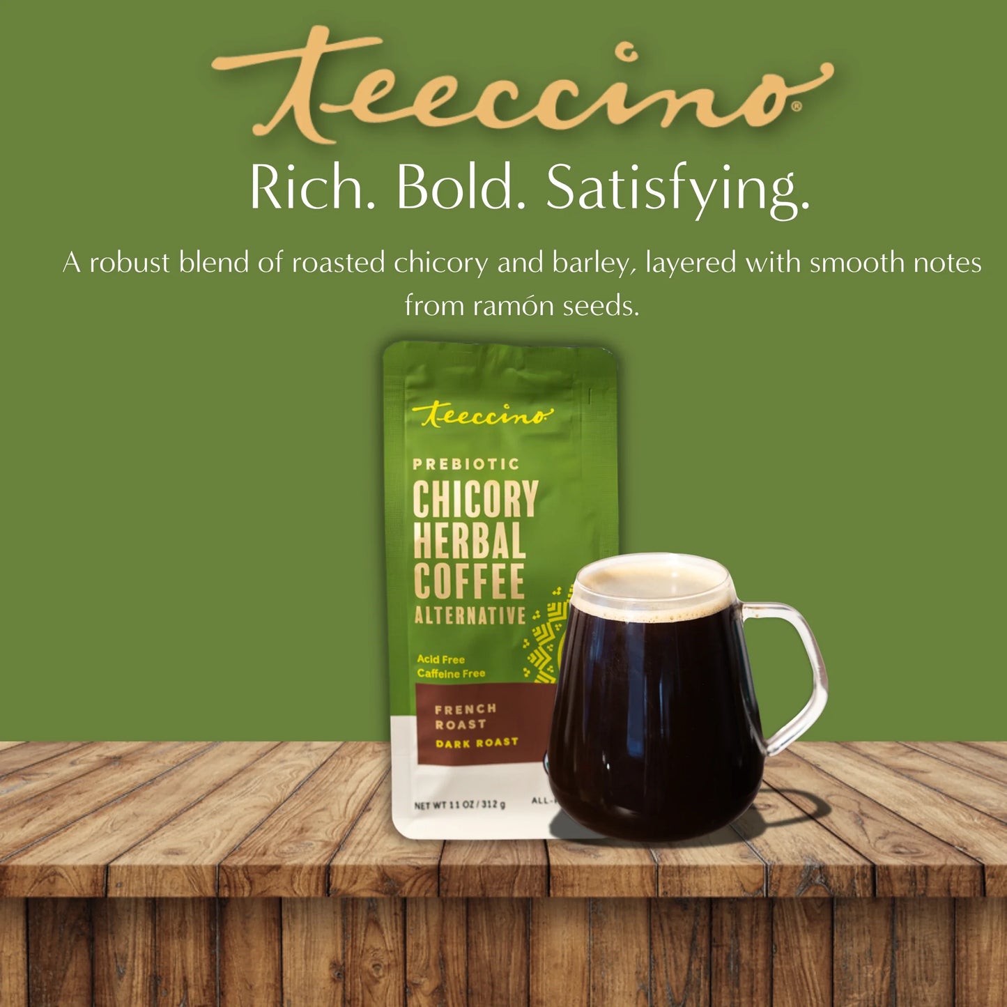 French Roast Chicory Herbal Coffee