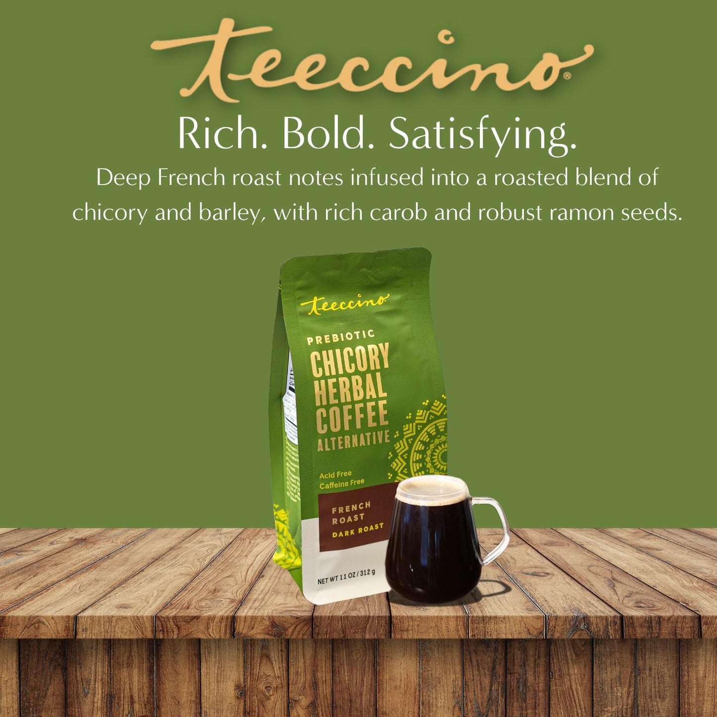 French Roast Chicory Herbal Coffee