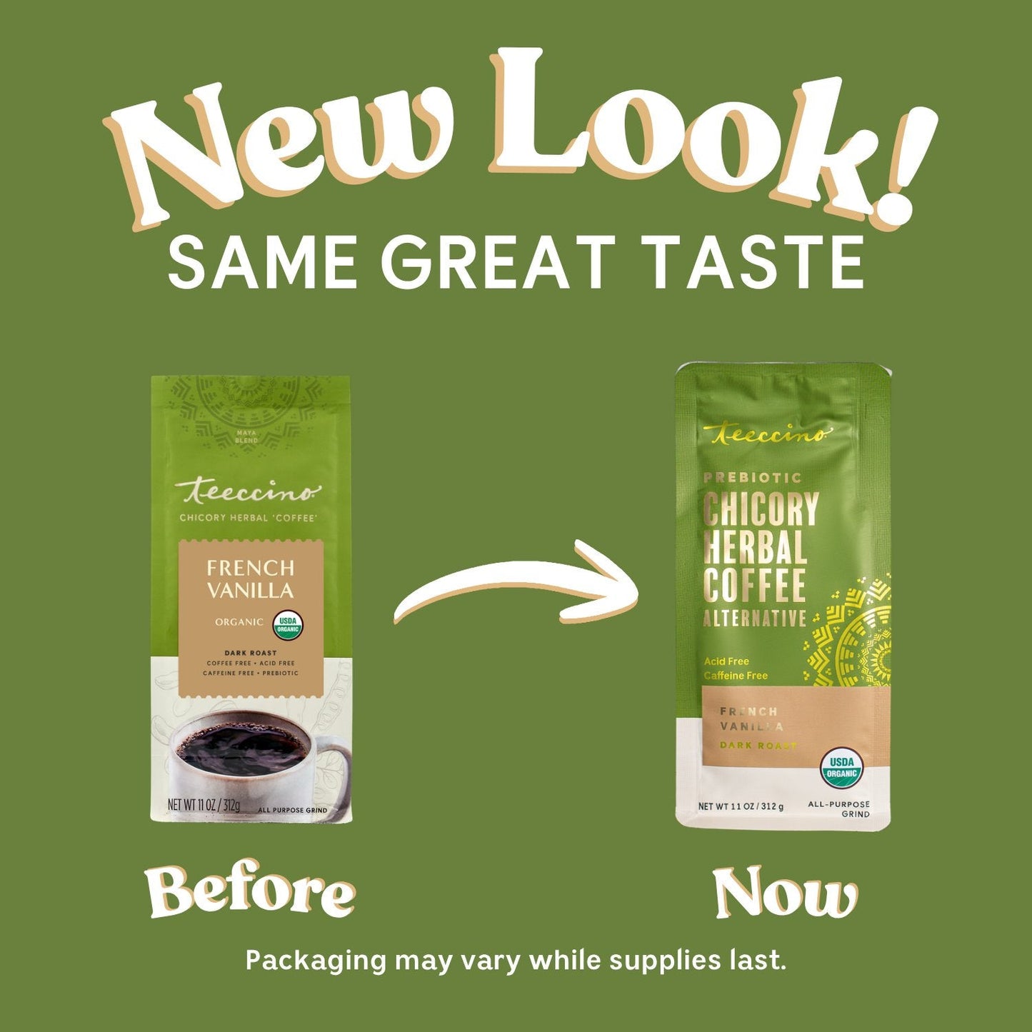 French Vanilla Chicory Herbal Coffee