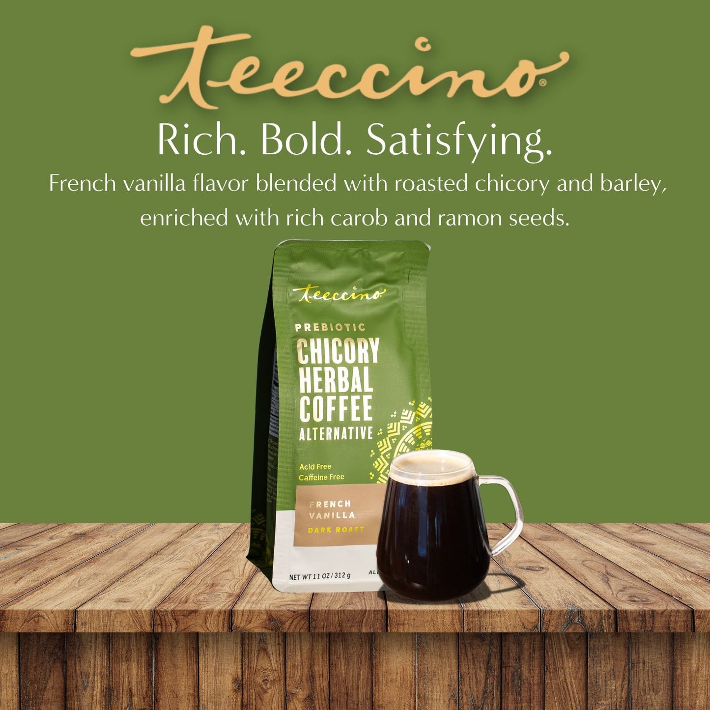 French Vanilla Chicory Herbal Coffee