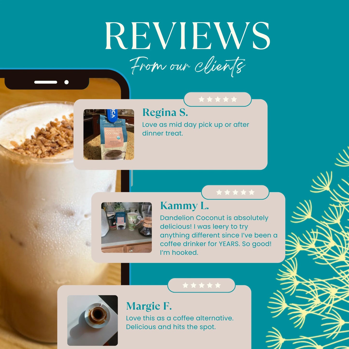 Dandelion Coconut Herbal Coffee
