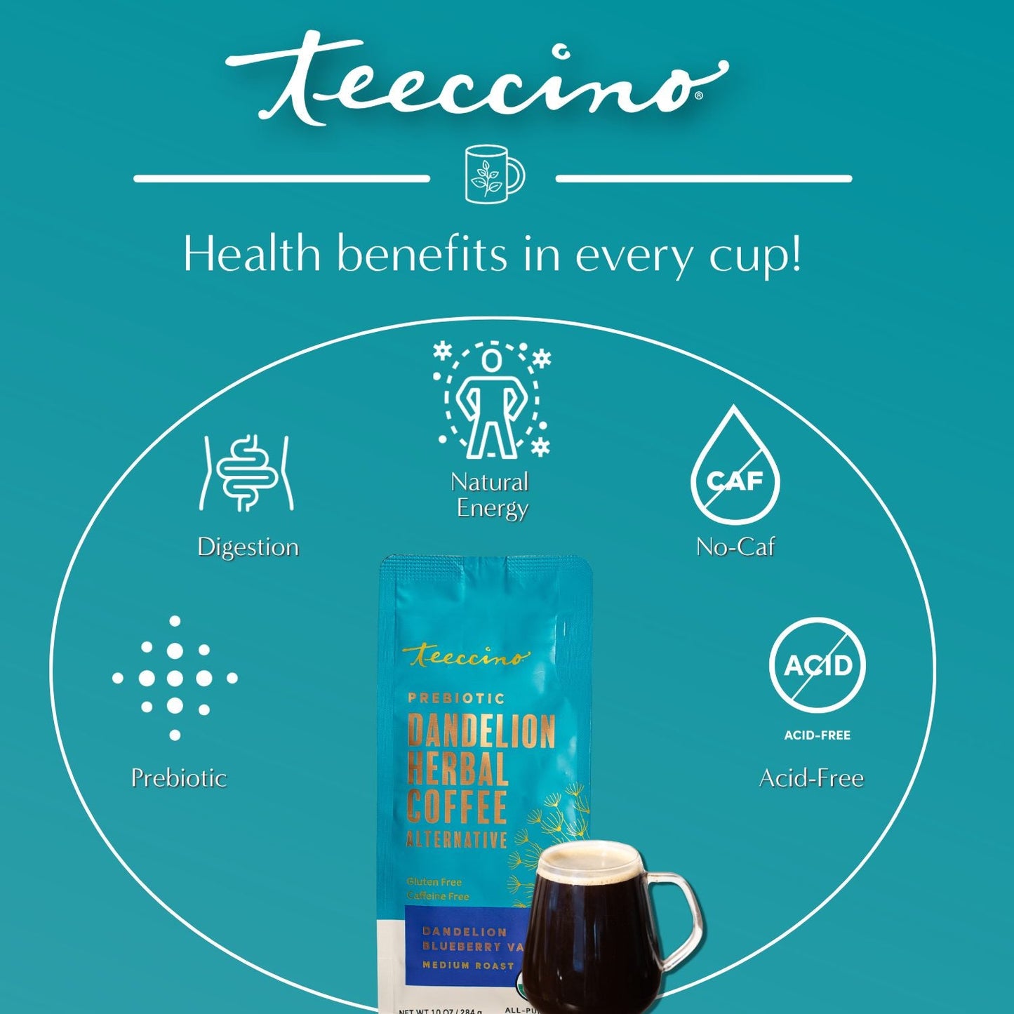 Blueberry Vanilla Chicory Herbal Coffee