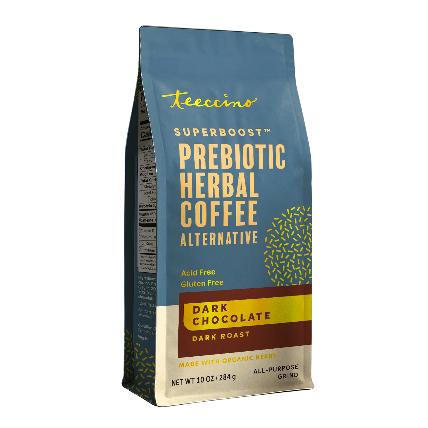 Dark Chocolate Prebiotic SuperBoost Herbal Coffee