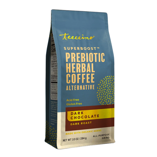 Dark Chocolate Prebiotic SuperBoost Herbal Coffee