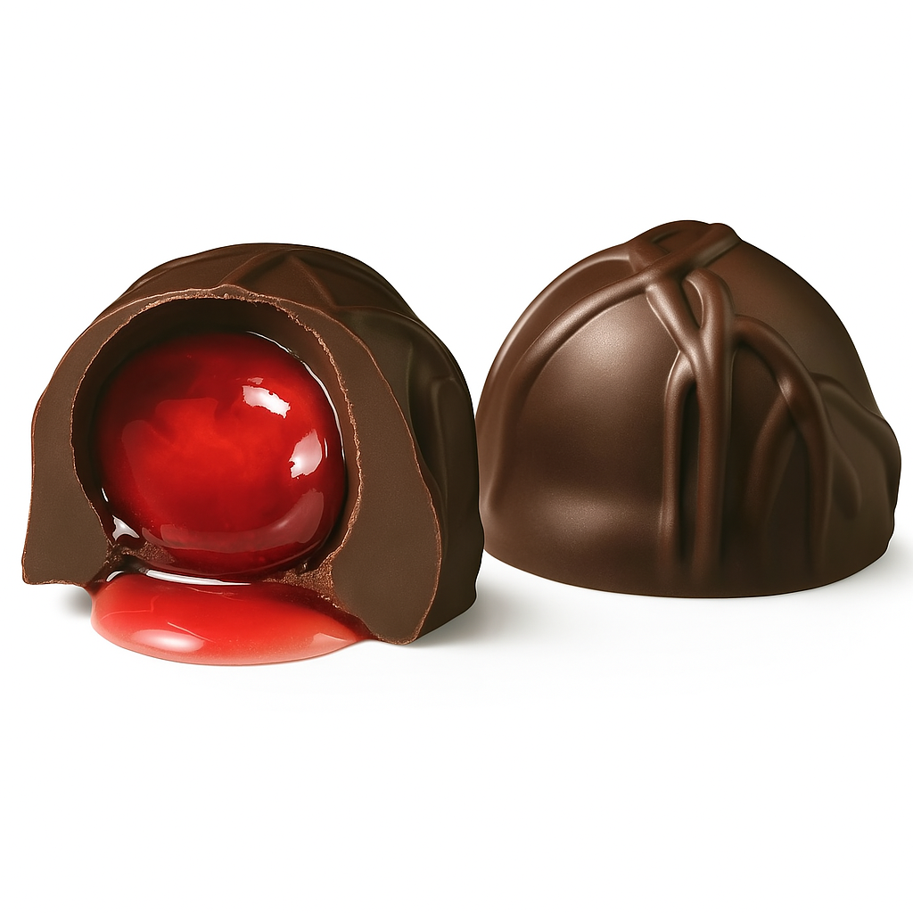 Andy Anand Belgian Dark Chocolate Cherry Cordials, 25 pc – Vegan, 60% Cocoa Butter, Rich Liquid Center, Birthday & Valentine's Gift Box