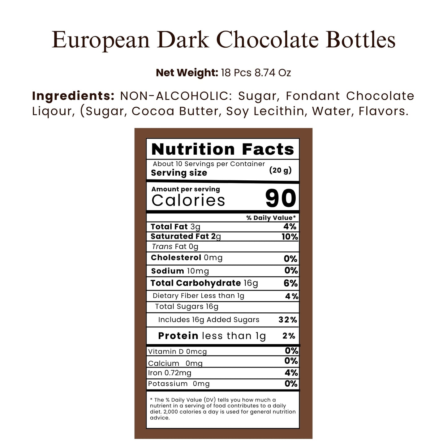 Andy Anand European Dark Chocolate Assortment, 18 pc – Premium Flavor-Inspired Selection, Rich & Intense Gourmet Chocolates, Birthday Gift