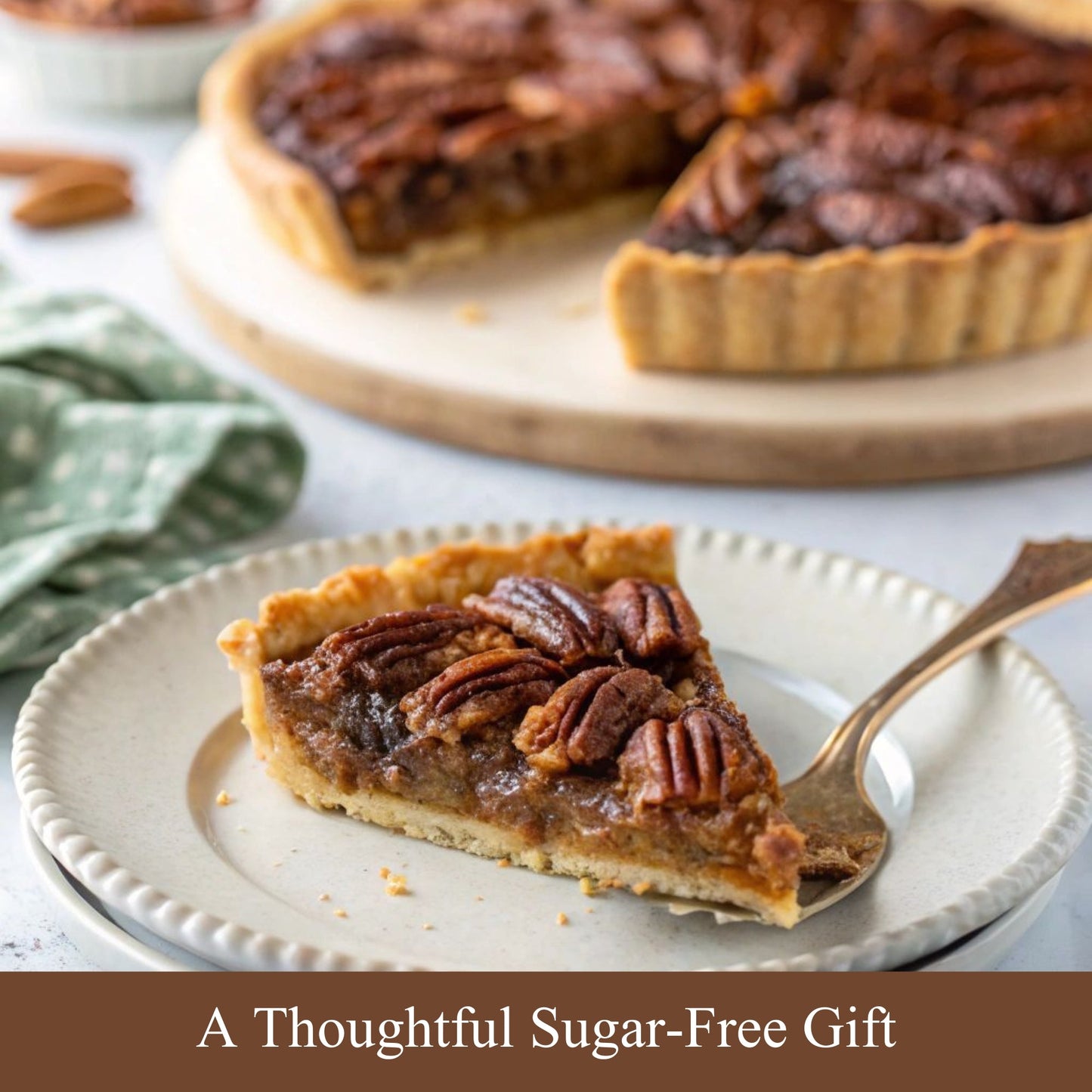 Andy Anand Sugar-Free Dark Chocolate Pecan Pie, 2 lb – Keto & Diabetic-Friendly, Real Toasted Pecans, Flaky Crust, Birthday & Holiday Gift