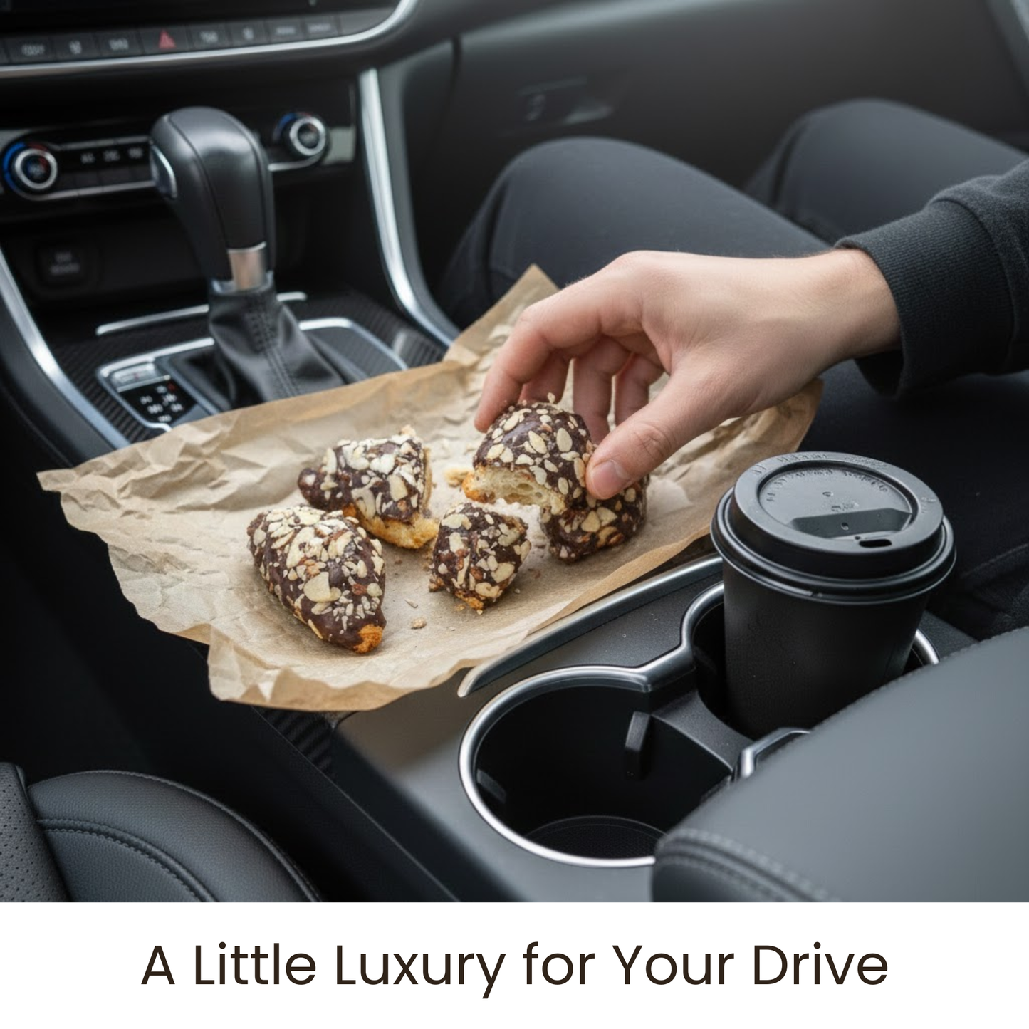 Andy Anand Sugar-Free Dark Chocolate Almond Croissant Cake, 10 pc, 2 lb – Keto & Diabetic-Friendly, Hand-Rolled, No Preservatives Gift Box