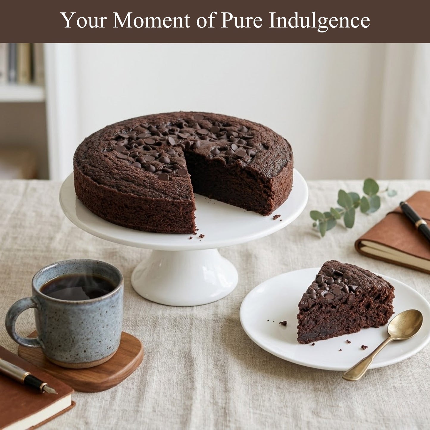 Andy Anand Sugar-Free Gluten-Free Dark Chocolate Cake, 9-Inch, 2.9 lb – Keto & Diabetic-Friendly, Birthday & Holiday Gift