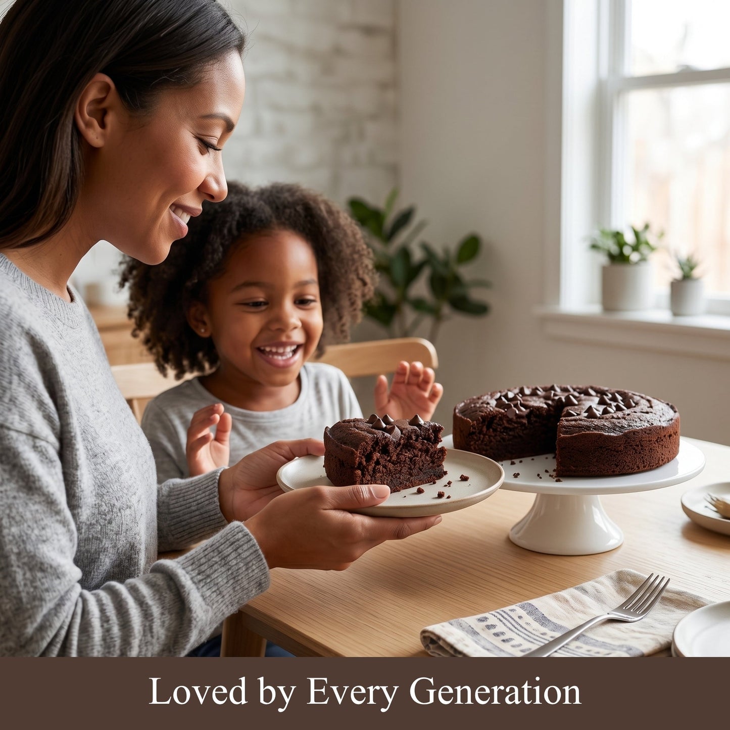Andy Anand Sugar-Free Gluten-Free Dark Chocolate Cake, 9-Inch, 2.9 lb – Keto & Diabetic-Friendly, Birthday & Holiday Gift