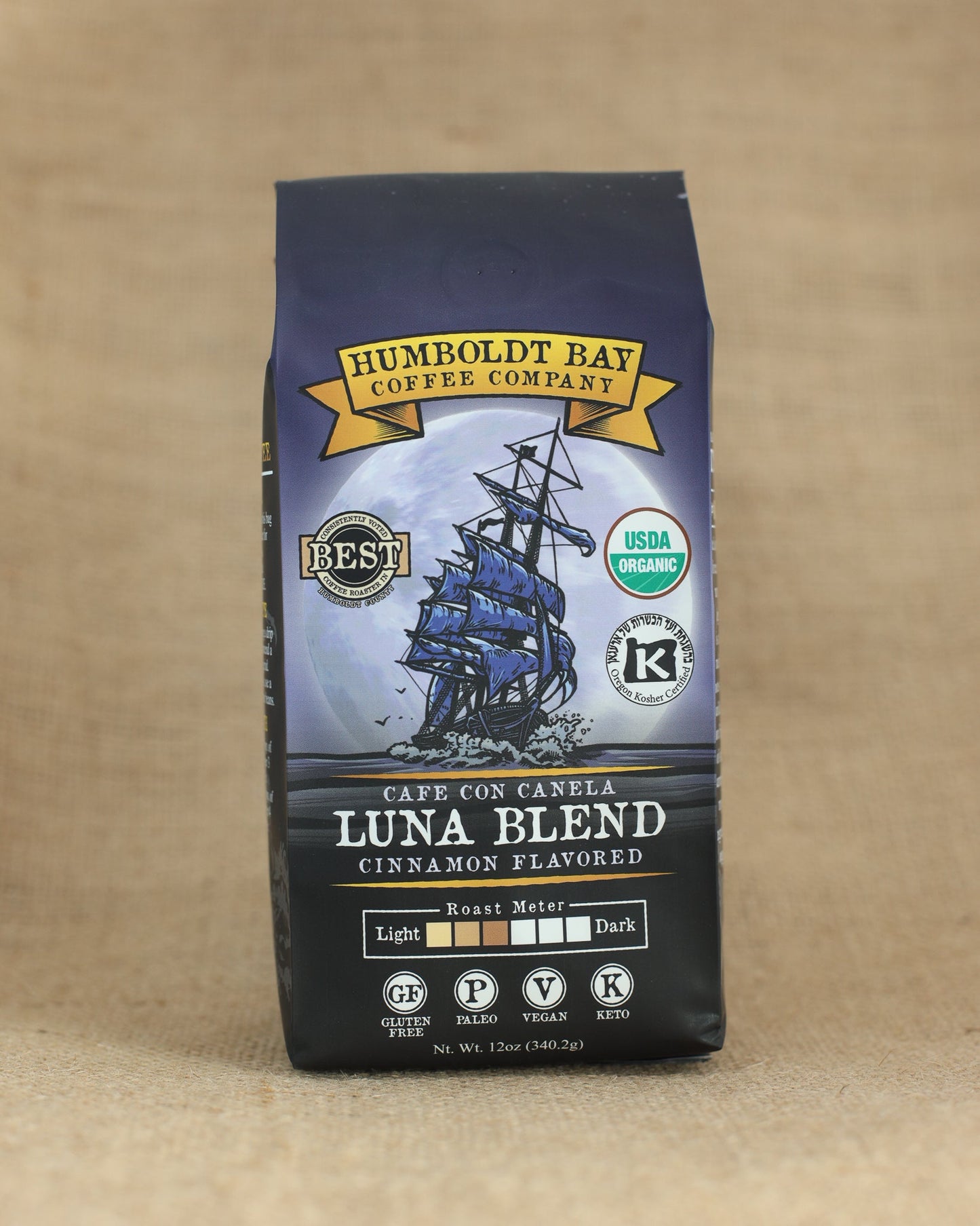 Organic Luna Blend Cafe con canela