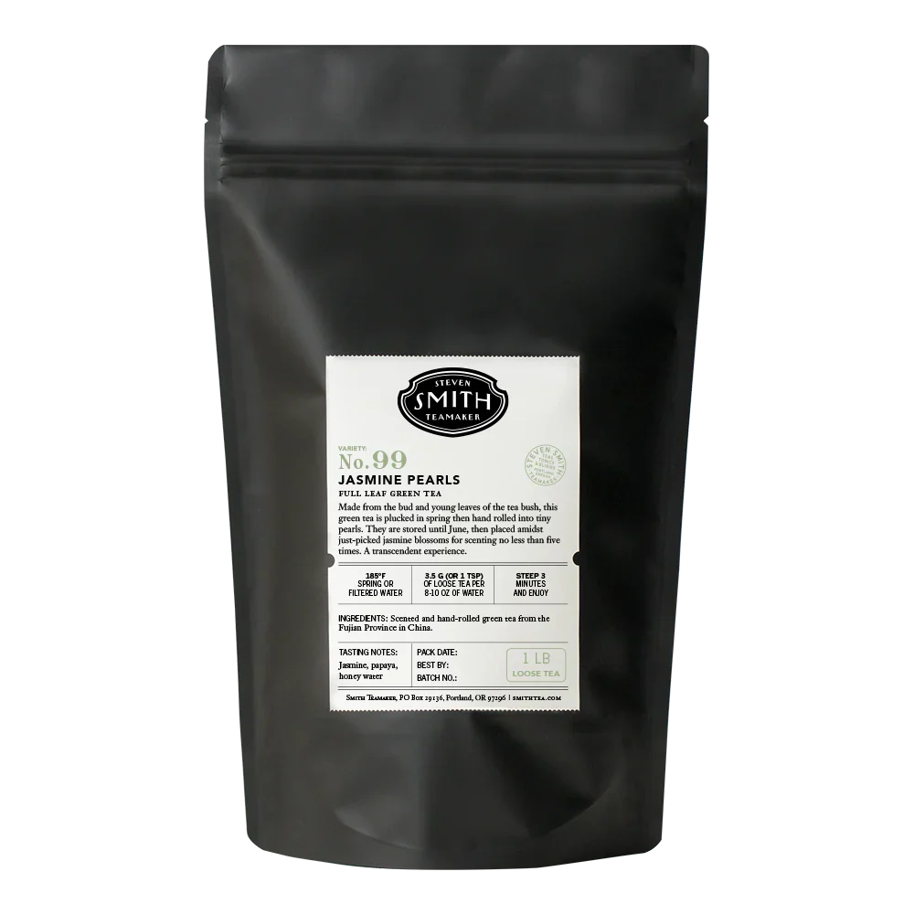 SMITH TEAMAKER - JASMINE PEARLS GREEN TEA BLEND NO. 99 (LOOSE LEAF, 1 LB)