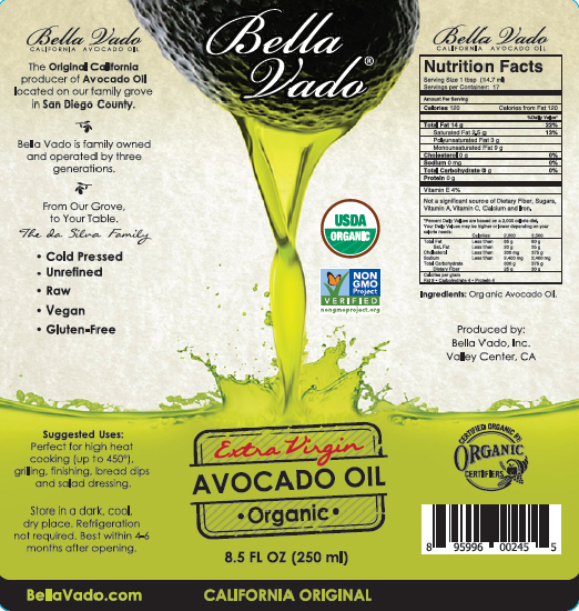 USDA Organic Extra Virgin Avocado Oil (250 ml)