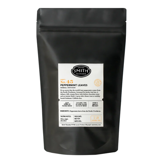 SMITH TEAMAKER - PEPPERMINT HERBAL TEA VARIETAL NO. 45 (LOOSE LEAF, 1 LB)