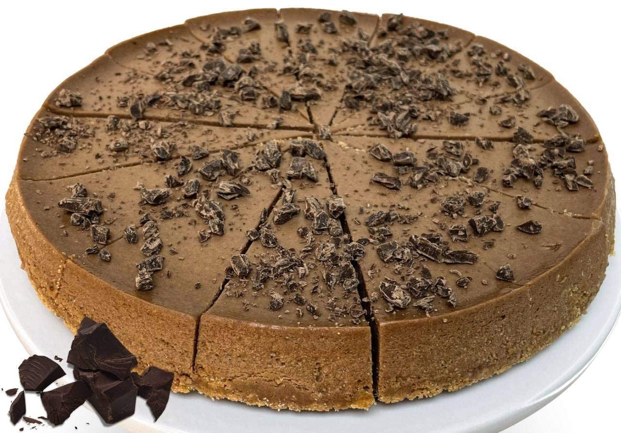 Andy Anand Sugar-Free Dark Chocolate Chip Cheesecake, 9-Inch, 2 lb – Diabetic-Friendly, California Cream Cheese, No Preservatives Gift Box